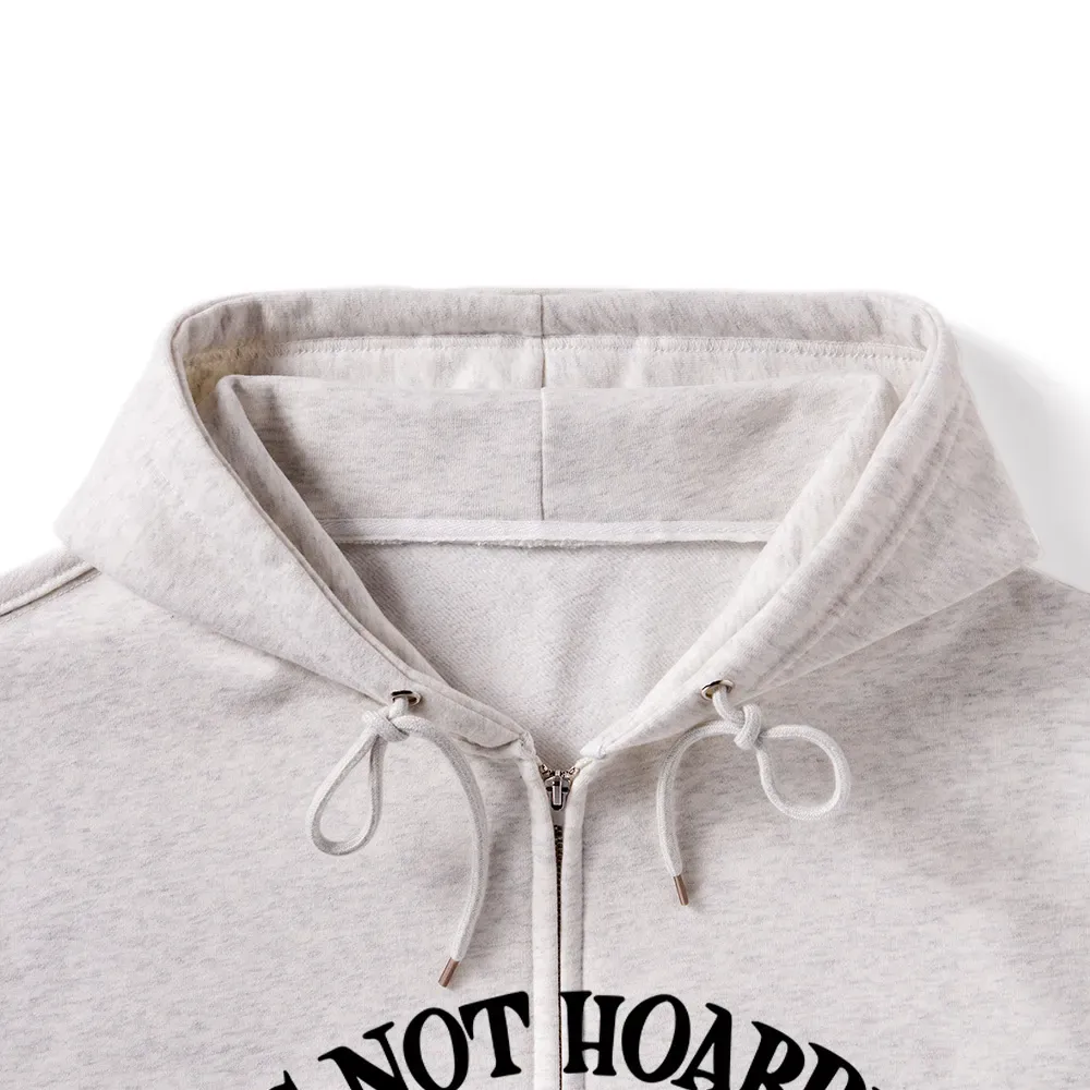 Pagewings It's Not Hoarding If It's Books Unisex Fleece Zip Up Hoodie