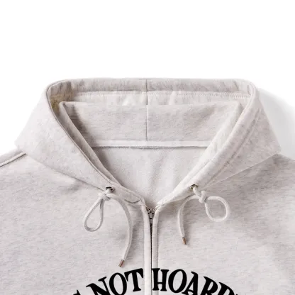 Pagewings It's Not Hoarding If It's Books Unisex Fleece Zip Up Hoodie
