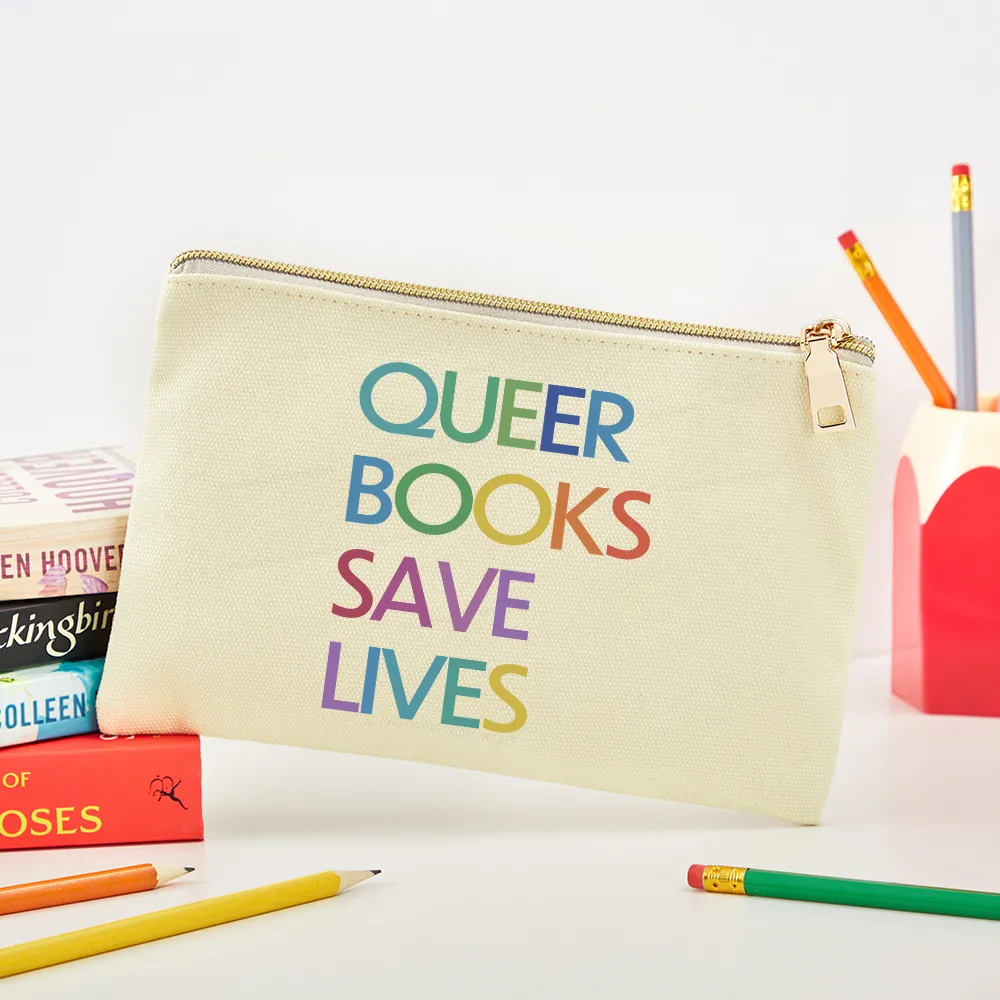 Pagewings Queer Books Save Lives Pouch