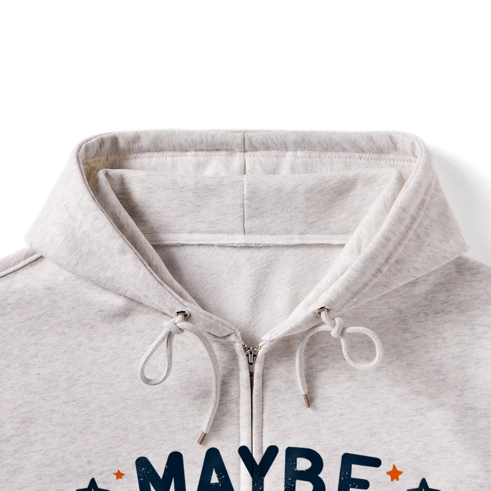 Pagewings Maybe Books Are Addicted To Me Unisex Fleece Zip Up Hoodie