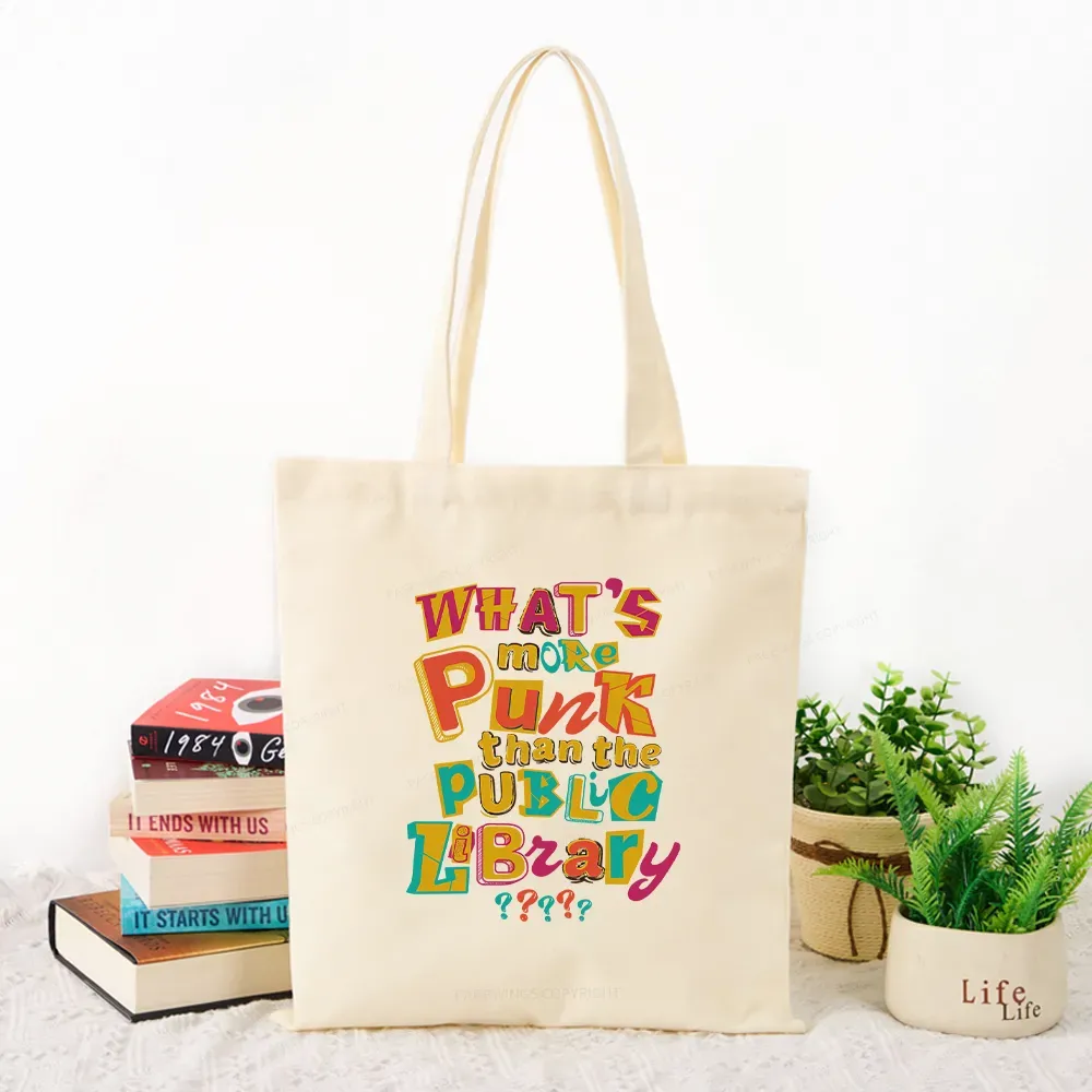 Pagewings What’s More Punk Than The Public Library Tote Bag