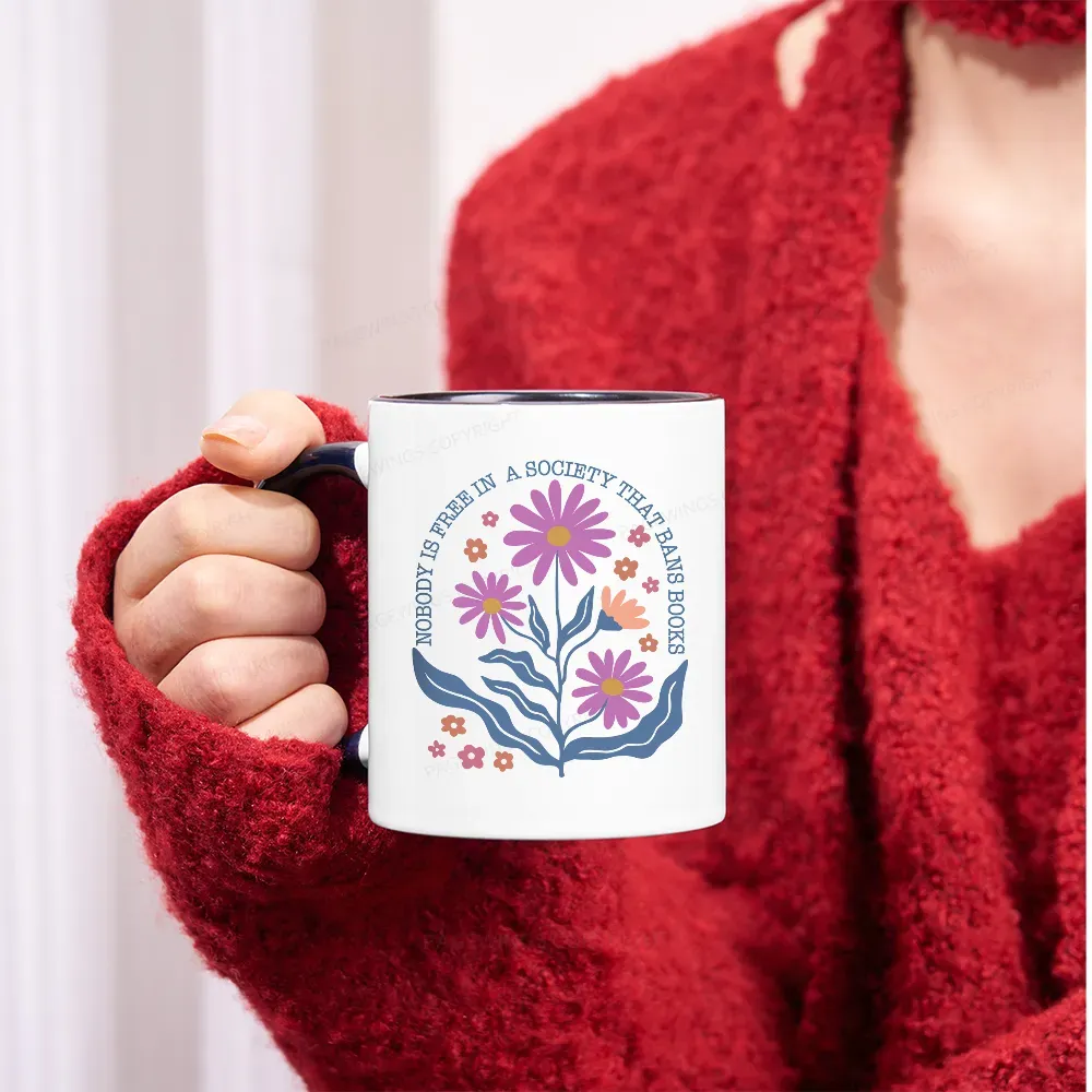 Pagewings Read Banned Books, Social Justice Gift Mug