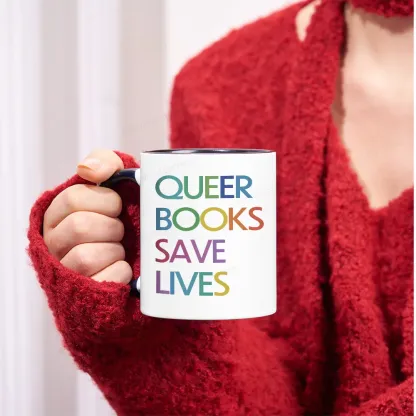 Pagewings Queer Books Save Lives Mug