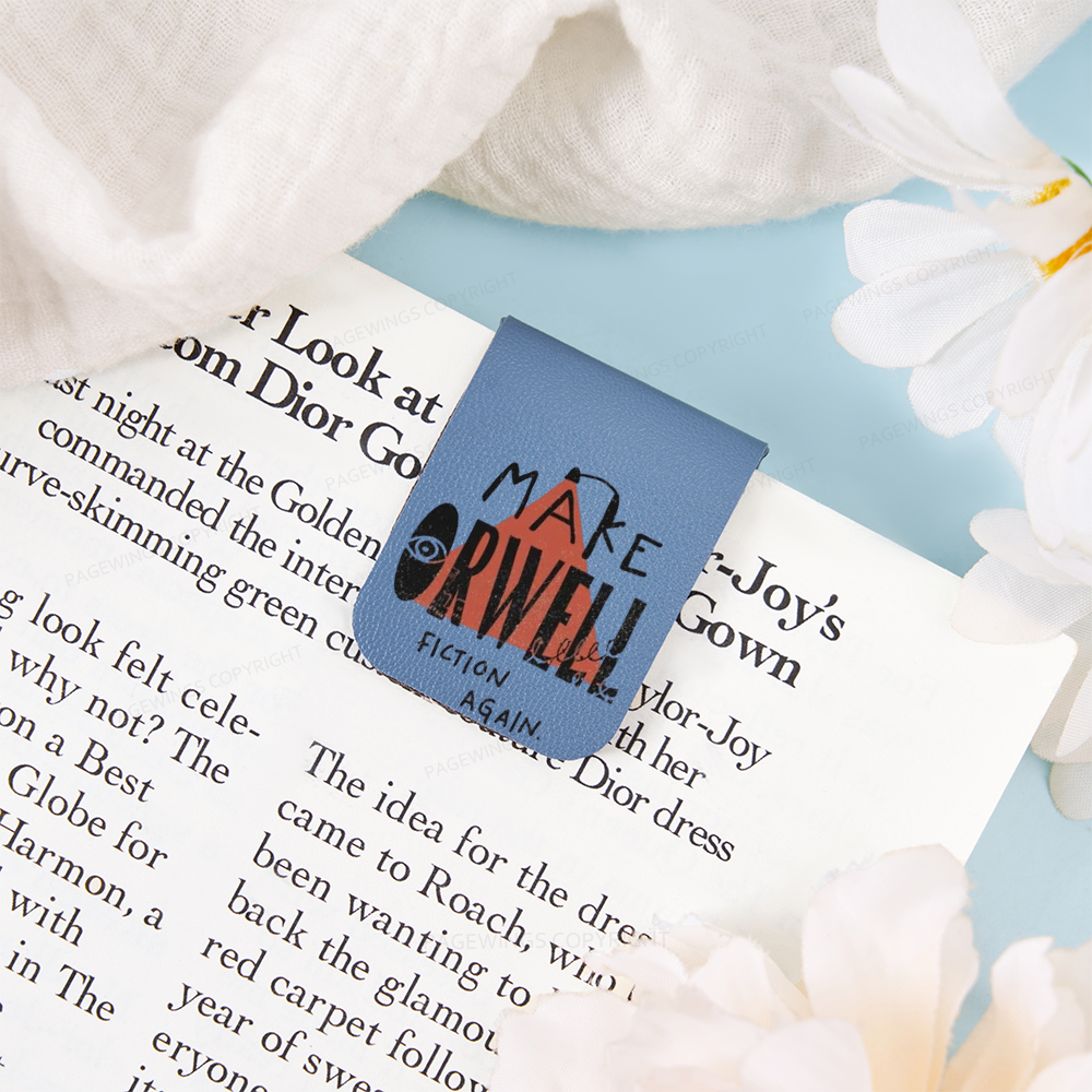 Pagewings Make Orwell Fiction Again Feathers Quotes Magnetic Bookmark