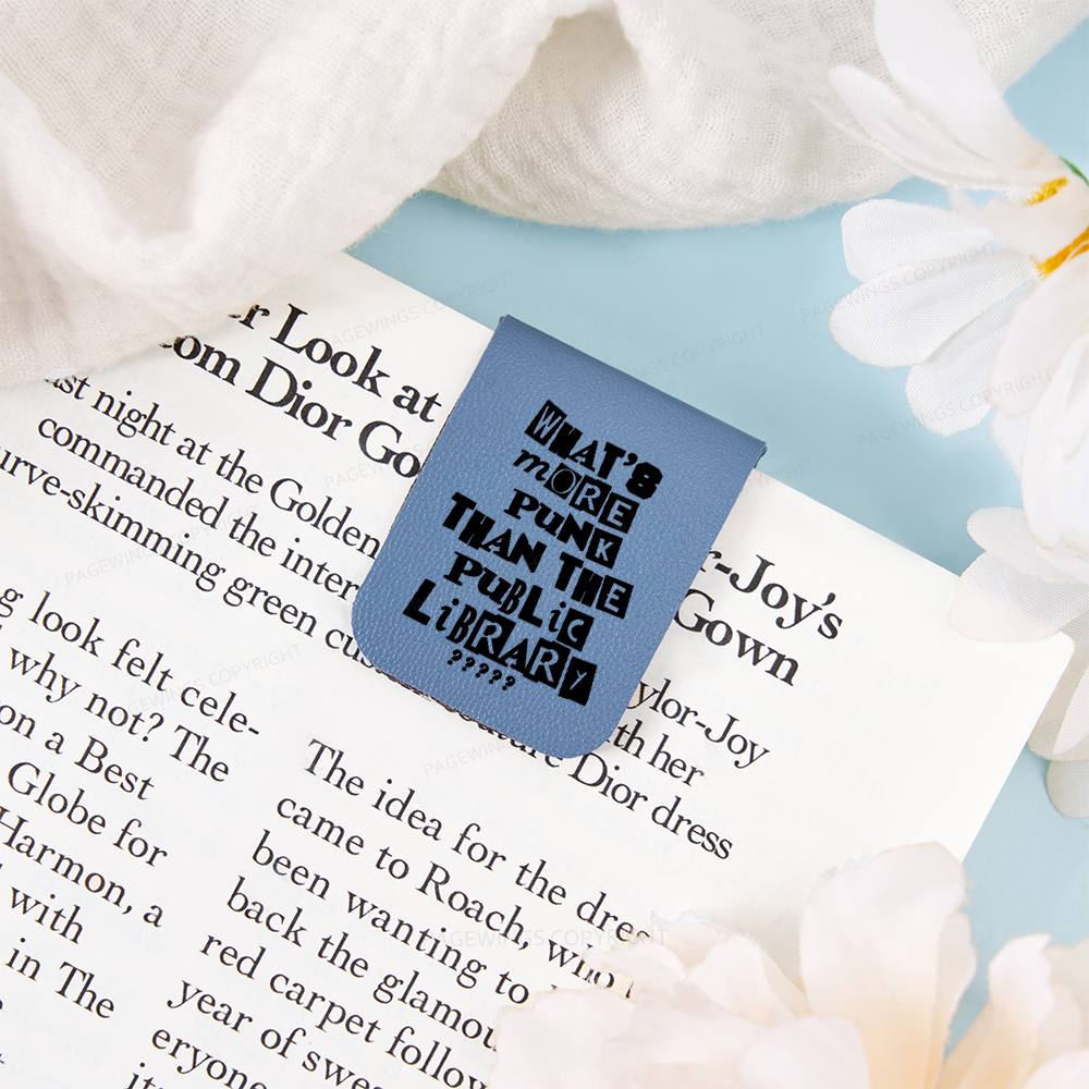 Pagewings What’s More Punk Than The Library Feathers Quotes Magnetic Bookmark