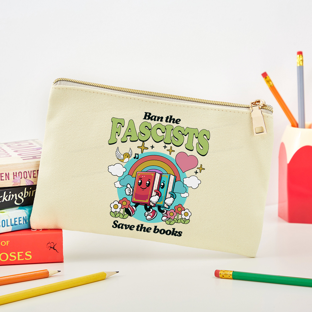 Pagewings Ban the Fascists Save the Books Pouch