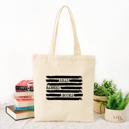 Pagewings  Read Banned Books Bookworm Librarian Tote Bag