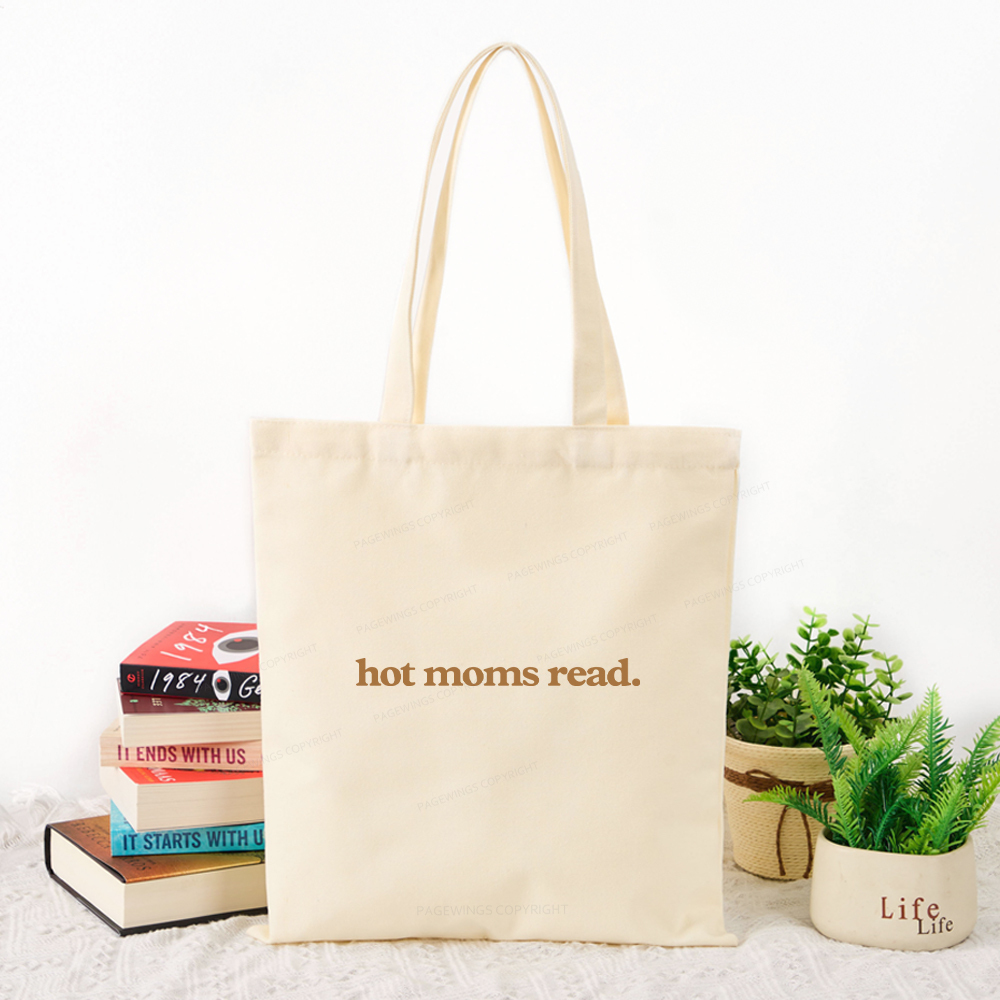 Pagewings Hot Moms Read Tote Bag
