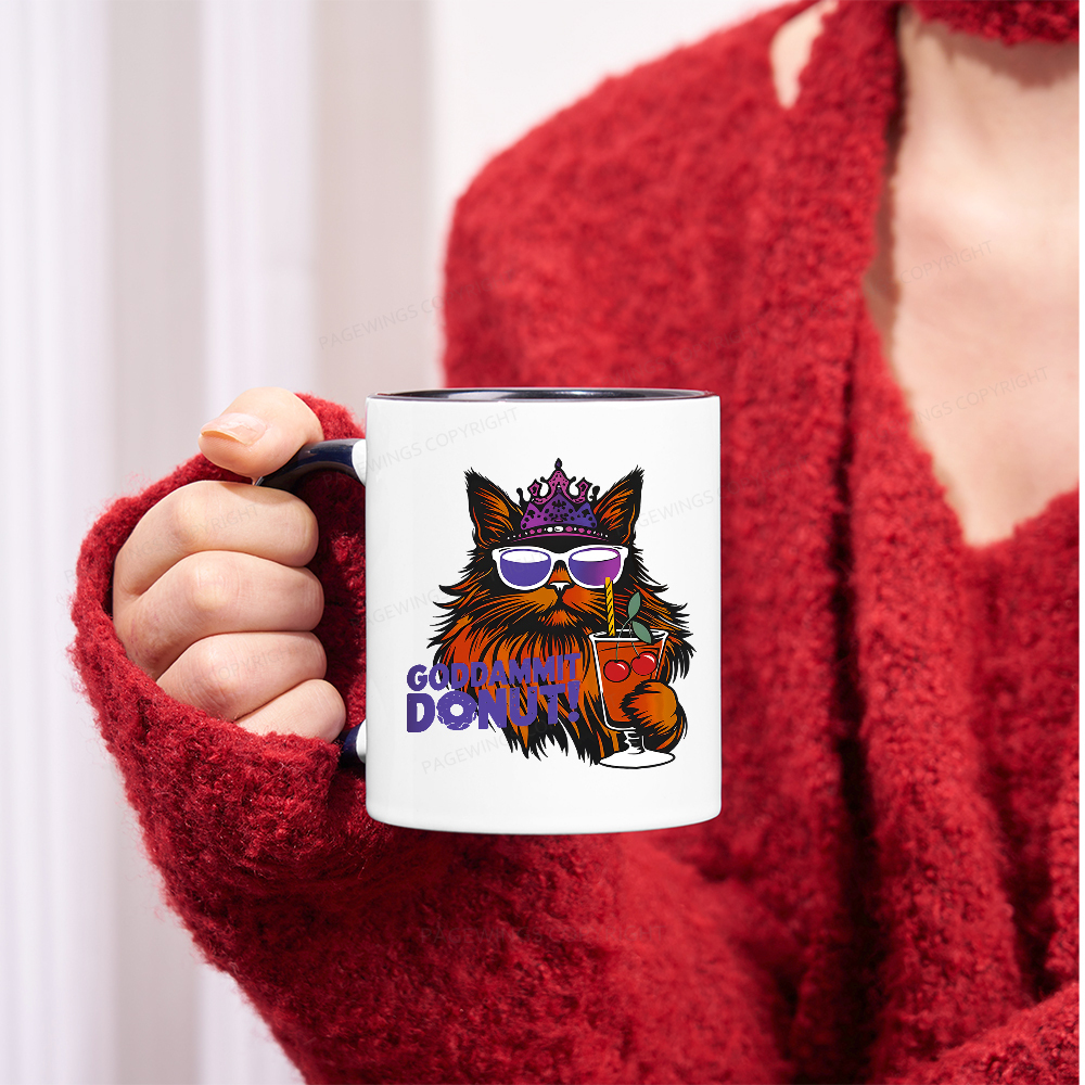 Pagewings Goddammit Donut Mug