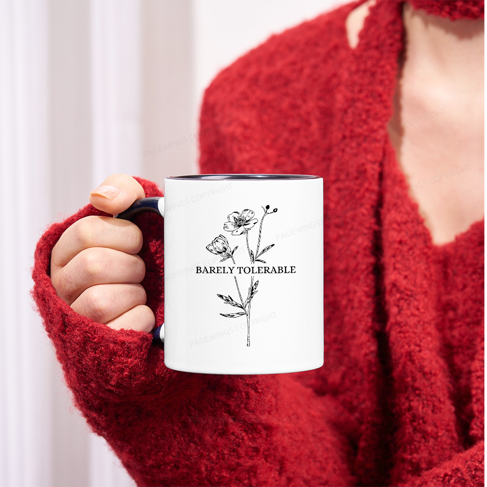 Pagewings Barely Tolerable Mug