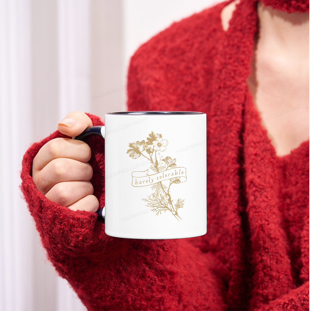 Pagewings Barely Tolerable Mug