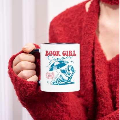 Pagewings Book Girl Summer Mug