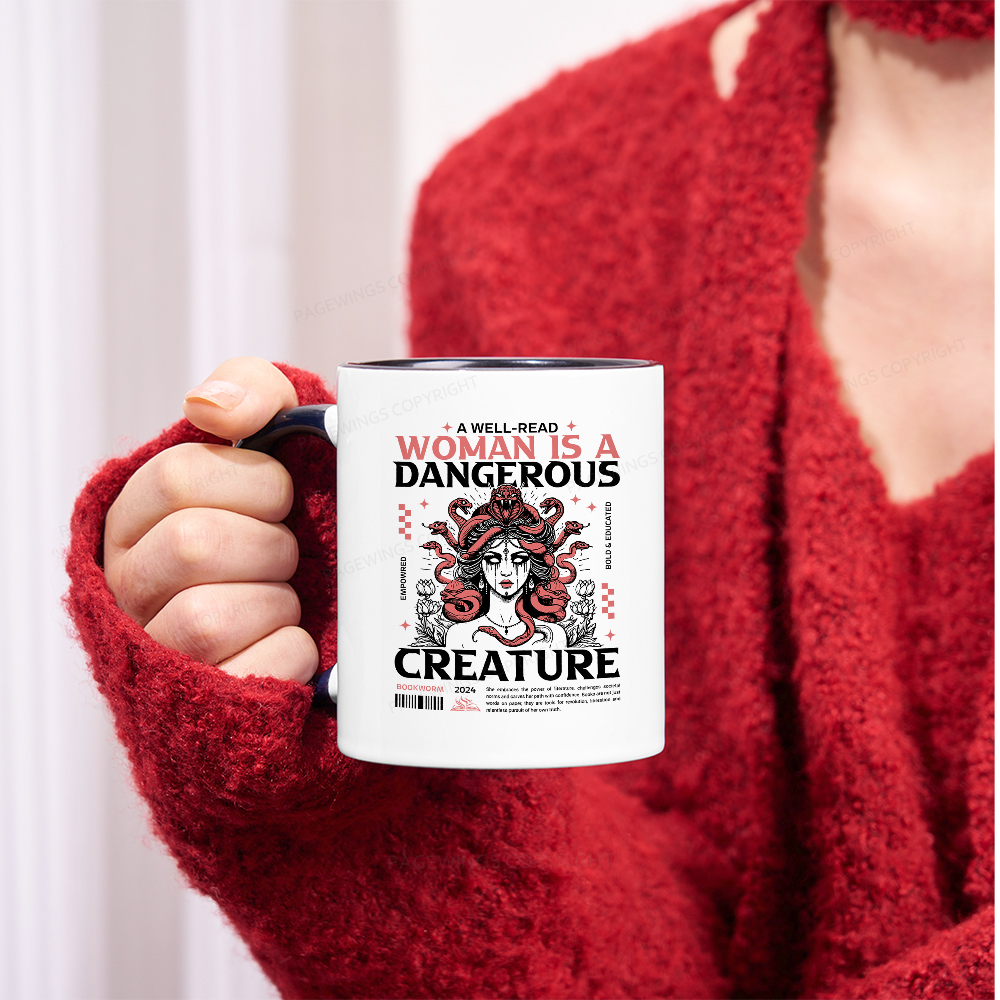 Pagewings A Well-Read Woman is A Dangerous Creature Mug