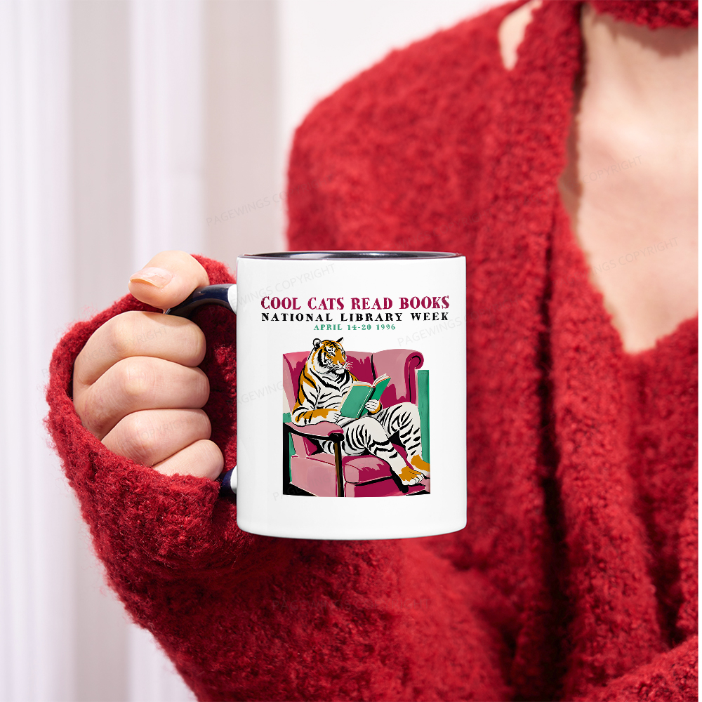 Pagewings Library Week Poster 1996 Mug