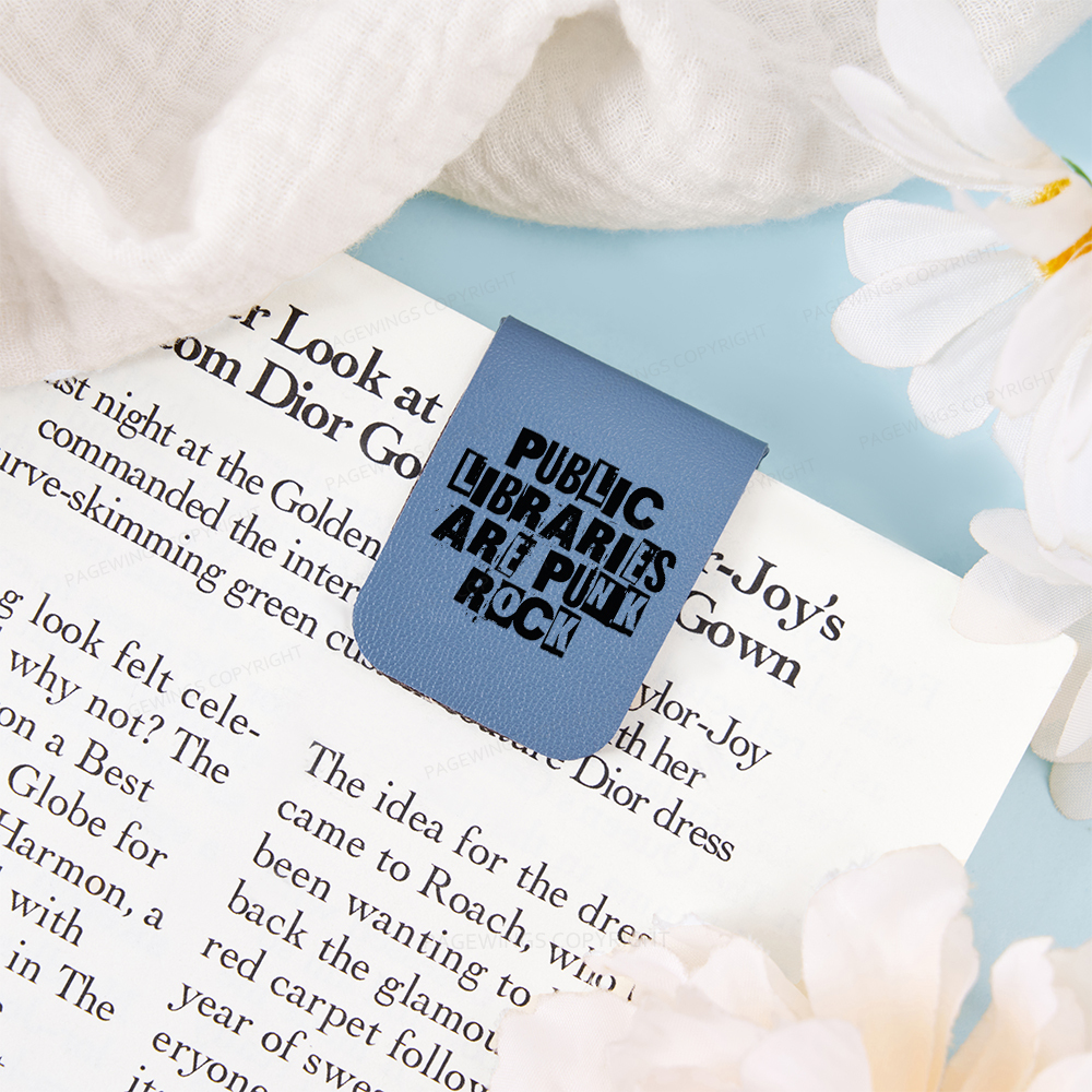 Pagewings Public Libraries Are Punk Rock Magnetic Bookmark