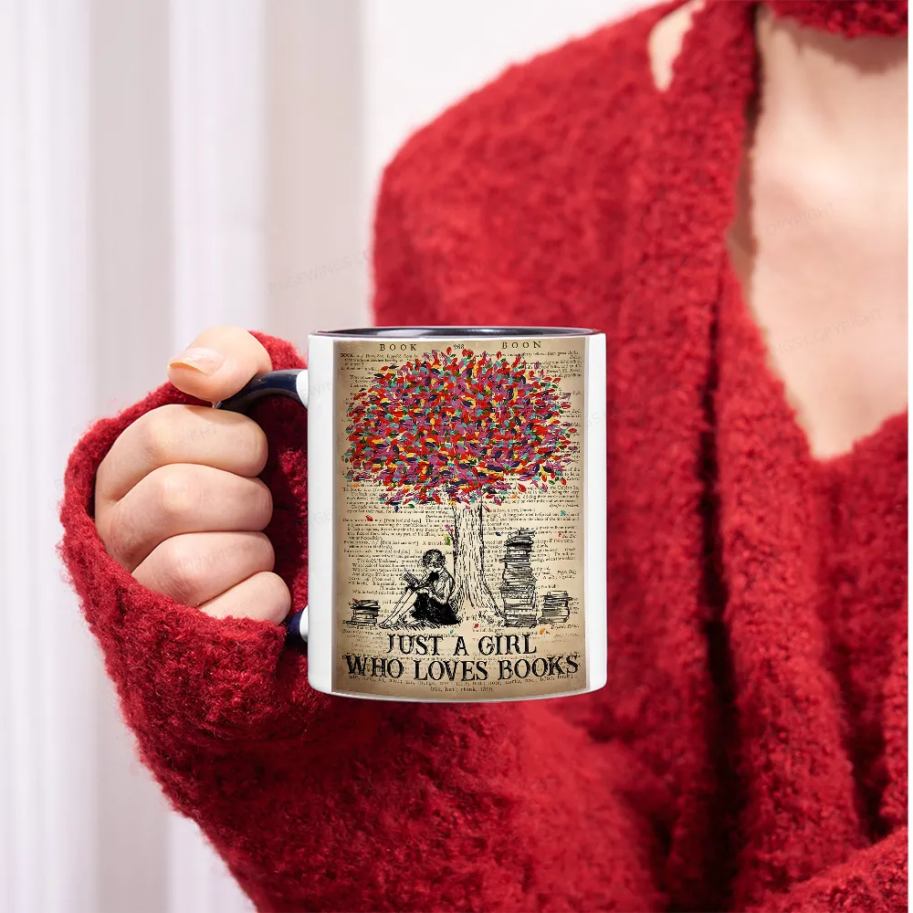 Pagewings Just A Girl Who Loves Books Mug