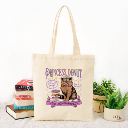 Pagewings Princess Donut Tote Bag