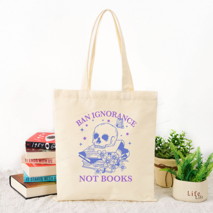 Pagewings Ban Lgnorance Not Books Tote Bag
