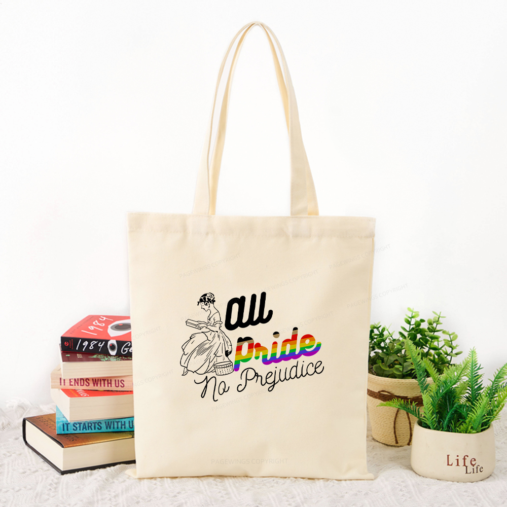 Pagewings All Pride No Prejudice Tote Bag