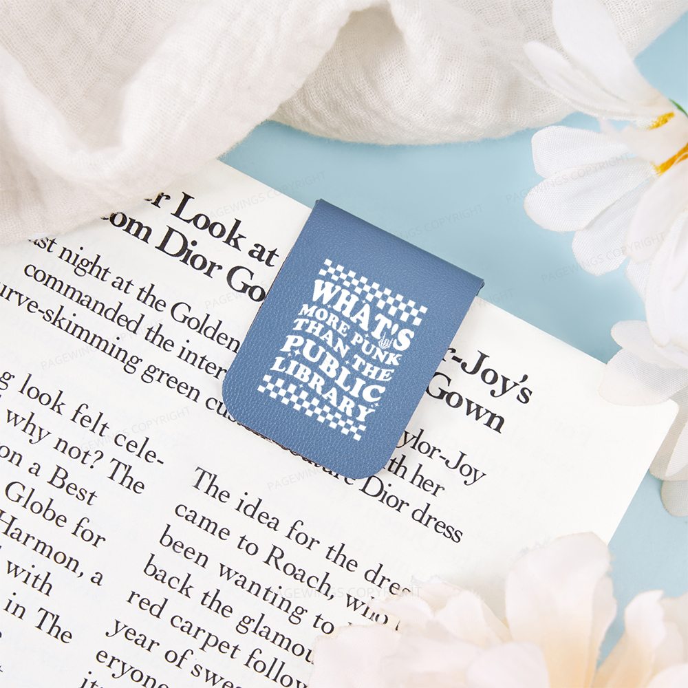 Pagewings Punk The Public Library Magnetic Bookmark