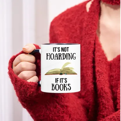 Pagewings It's Not Hoarding If It's Books Mug
