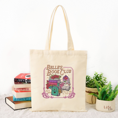 Pagewings Belle's Book Club Tote Bag