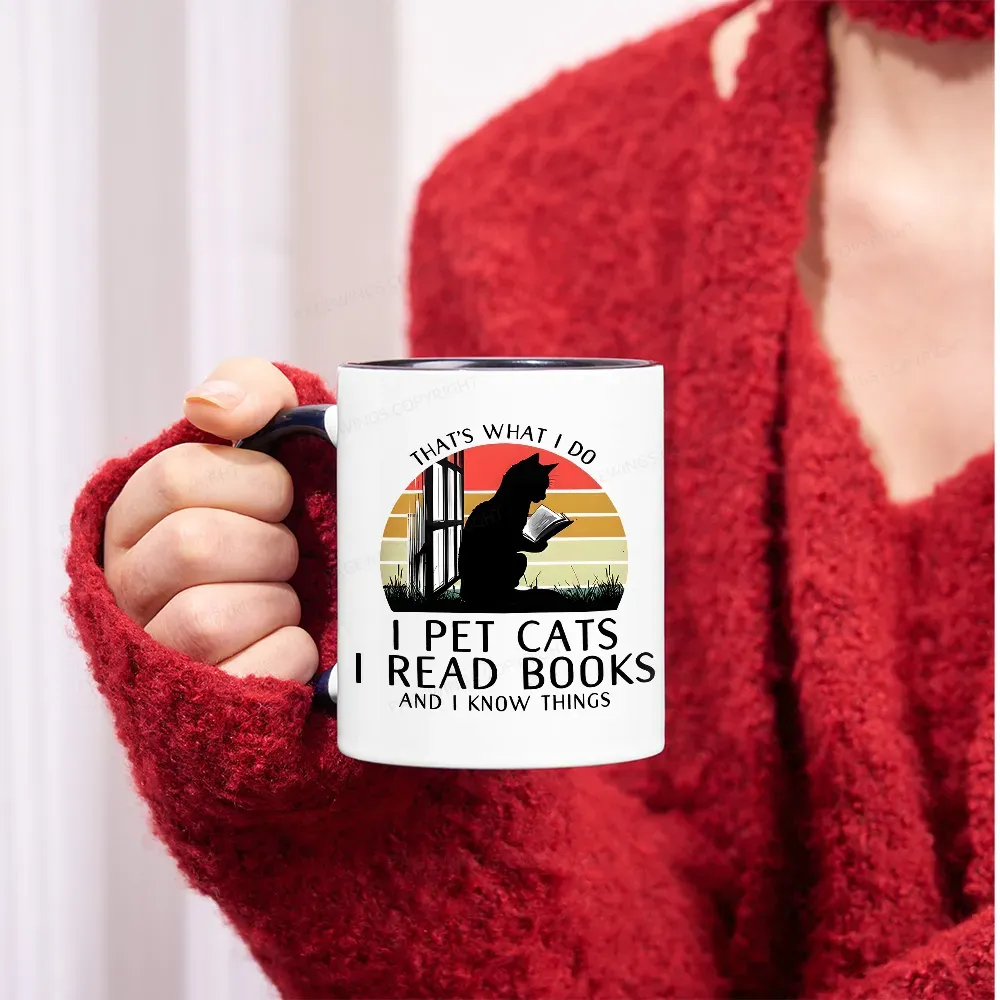 Pagewings Cat And Book Mug