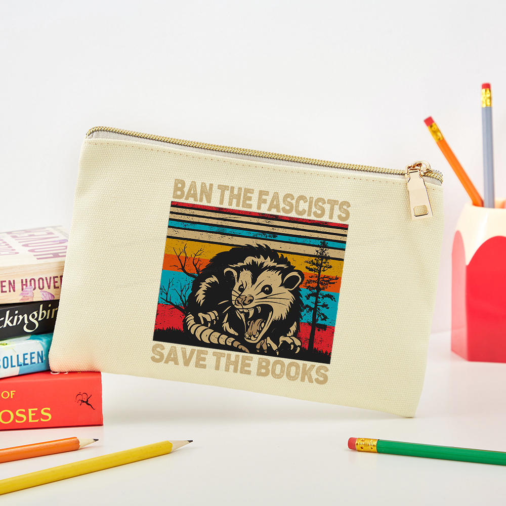 Pagewings Ban The Fascists Save The Books Pouch