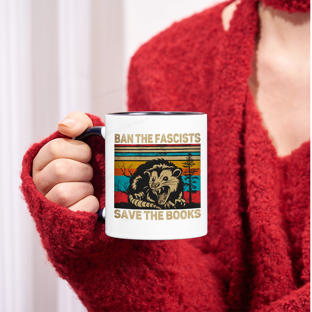 Pagewings Ban The Fascists Save The Books Mug