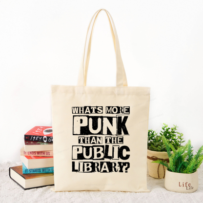 Pagewings What‘s More Punk Than the Public Library Tote Bag