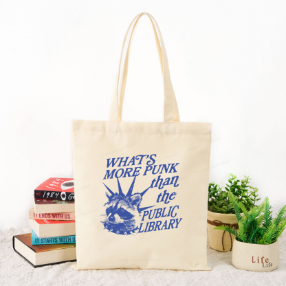 Pagewings What’s More Punk Than The Public Library Tote Bag
