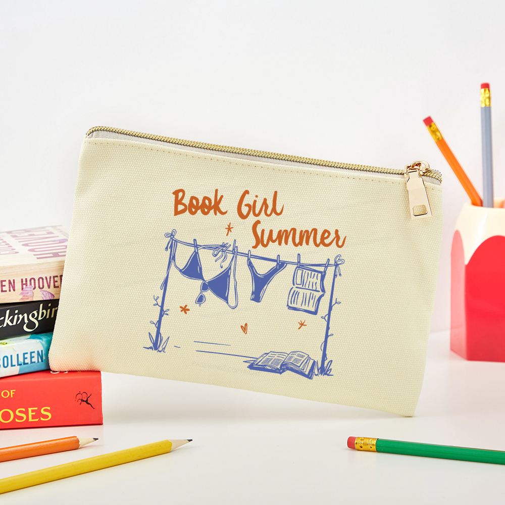 Pagewings Book Girl Summer Bookish Pouch