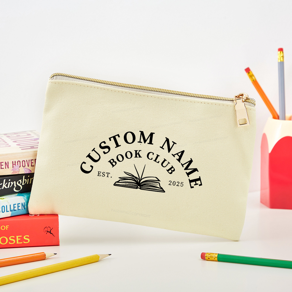 Pagewings Personalized Custom Book Club Pouch