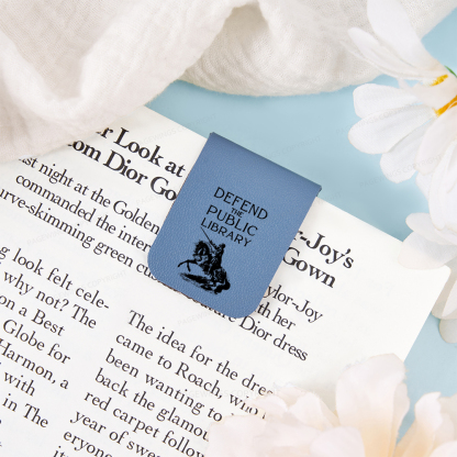 Pagewings Defend The Public Library Magnetic Bookmark