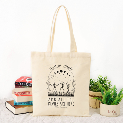 Pagewings Hell is Empty and all the Devils are Here Tote Bag