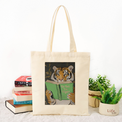 Pagewings Motivational Tiger Tote Bag