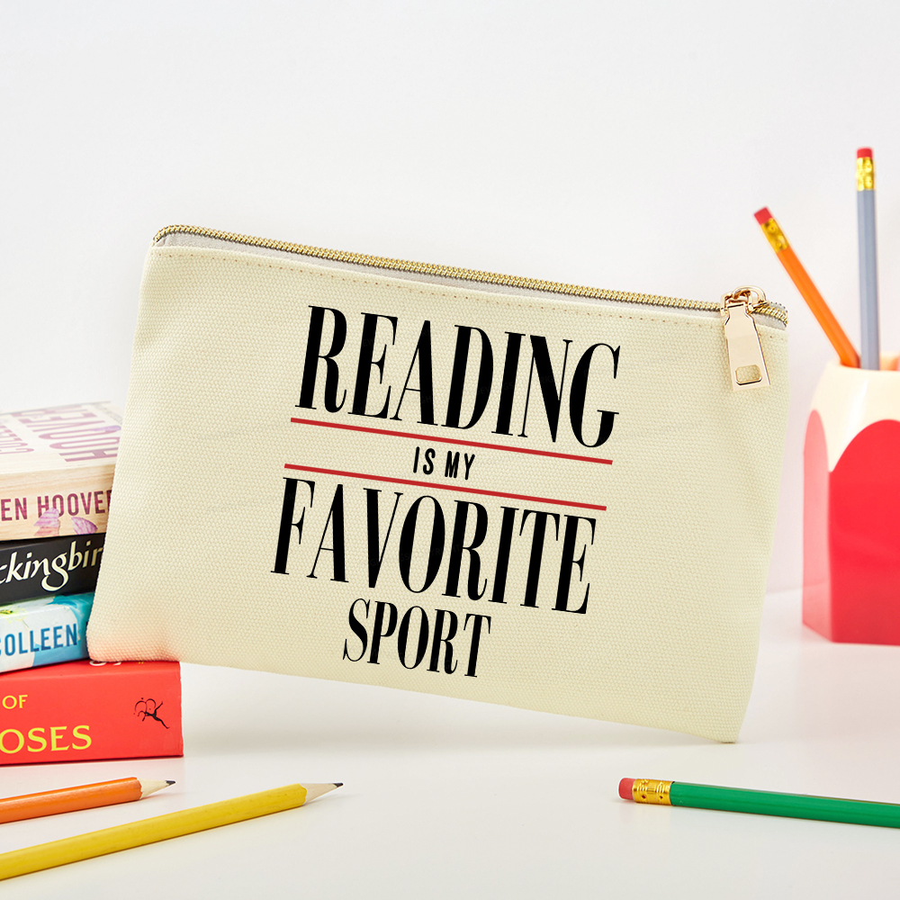 Pagewings Reading Is My Favorite Sport Pouch