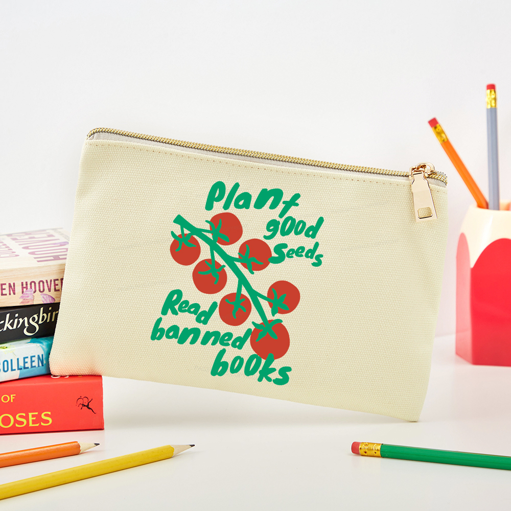 Pagewings Plant Good Seeds Read Banned Books Pouch