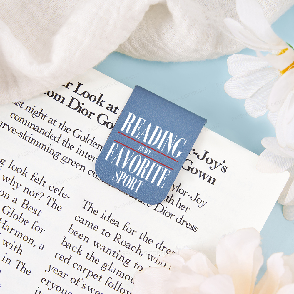 Pagewings Reading Is My Favorite Sport Magnetic Bookmark