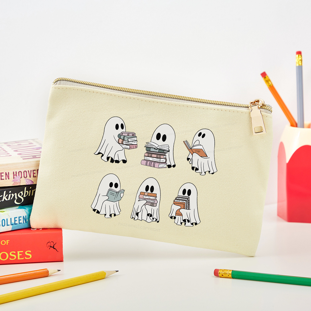 Pagewings Ghost Reading Halloween Pouch