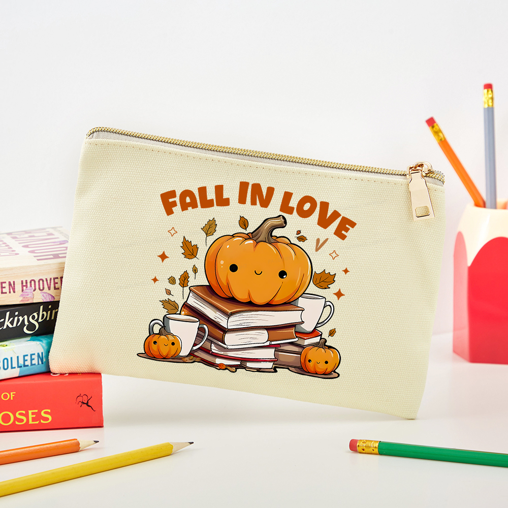 Pagewings Thanksgiving Fall in Love with Reading Pouch