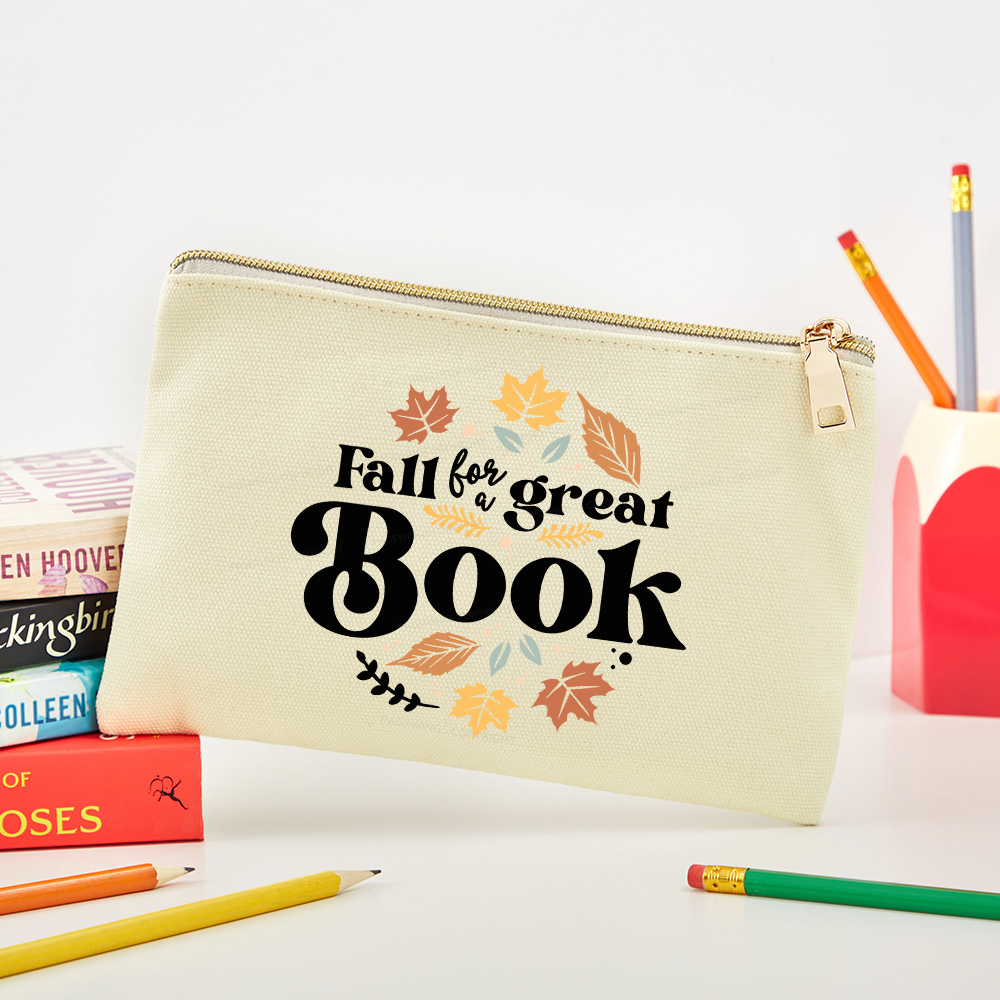 Pagewings Thanksgiving Fall For A Great Book Pouch