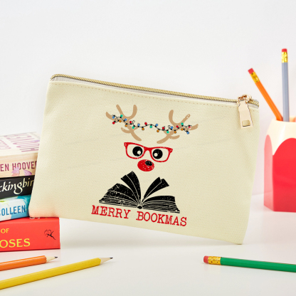 Pagewings Christmas Reindeer Reading Pouch