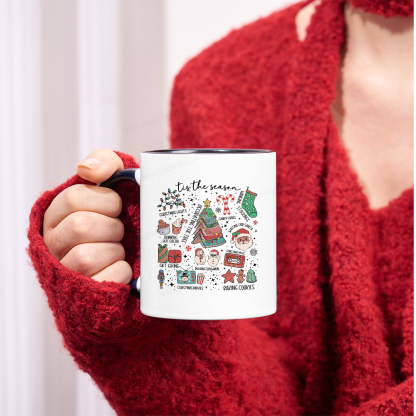 Pagewings Book Lover Retro Christmas Mug