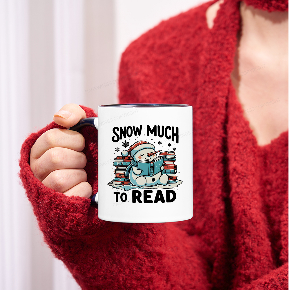 Pagewings Snow Much To Read Mug