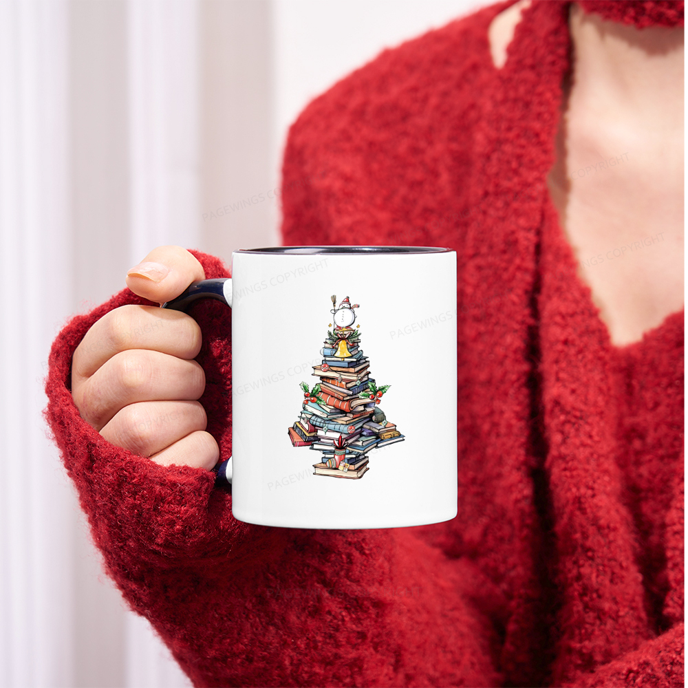 Pagewings Book Christmas Tree Mug
