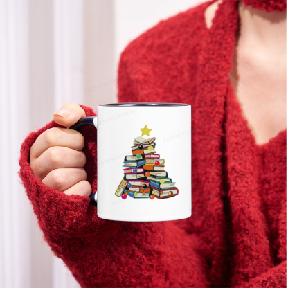 Pagewings Christmas Tree Bookworm Mug