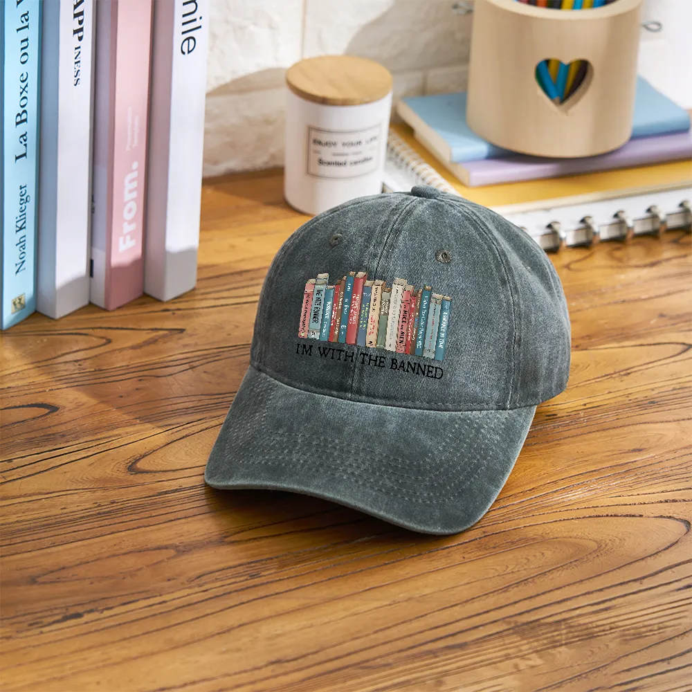 Pagewings I'm With The Banned Reading Washed Cap