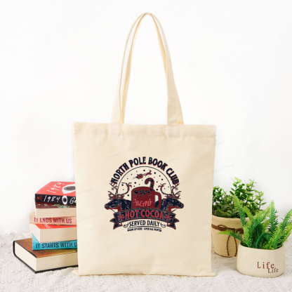 Pagewings North Pole Book Club Tote Bag