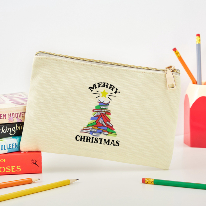 Pagewings Merry Christmas Book Tree Pouch